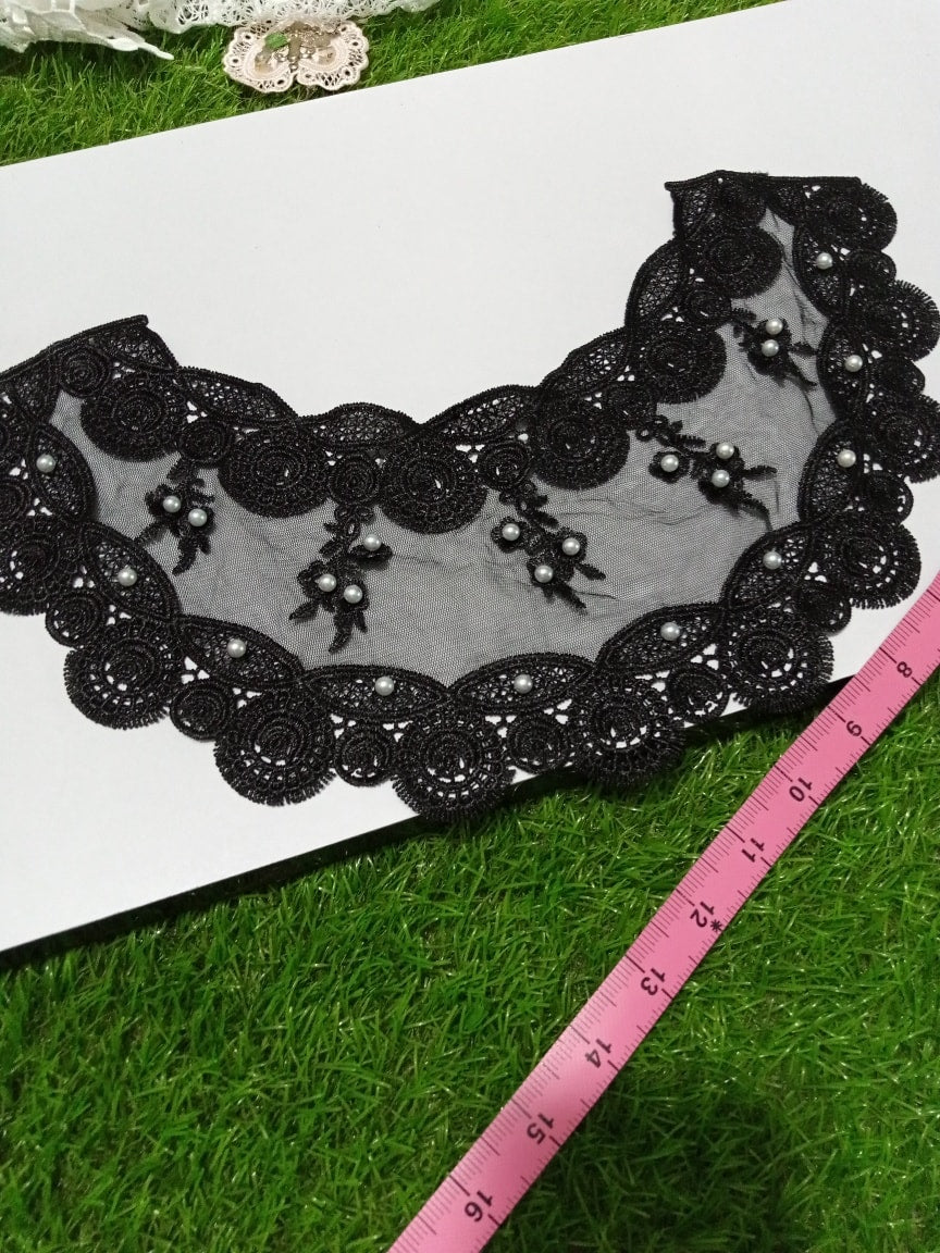 Black Embroidered Lace