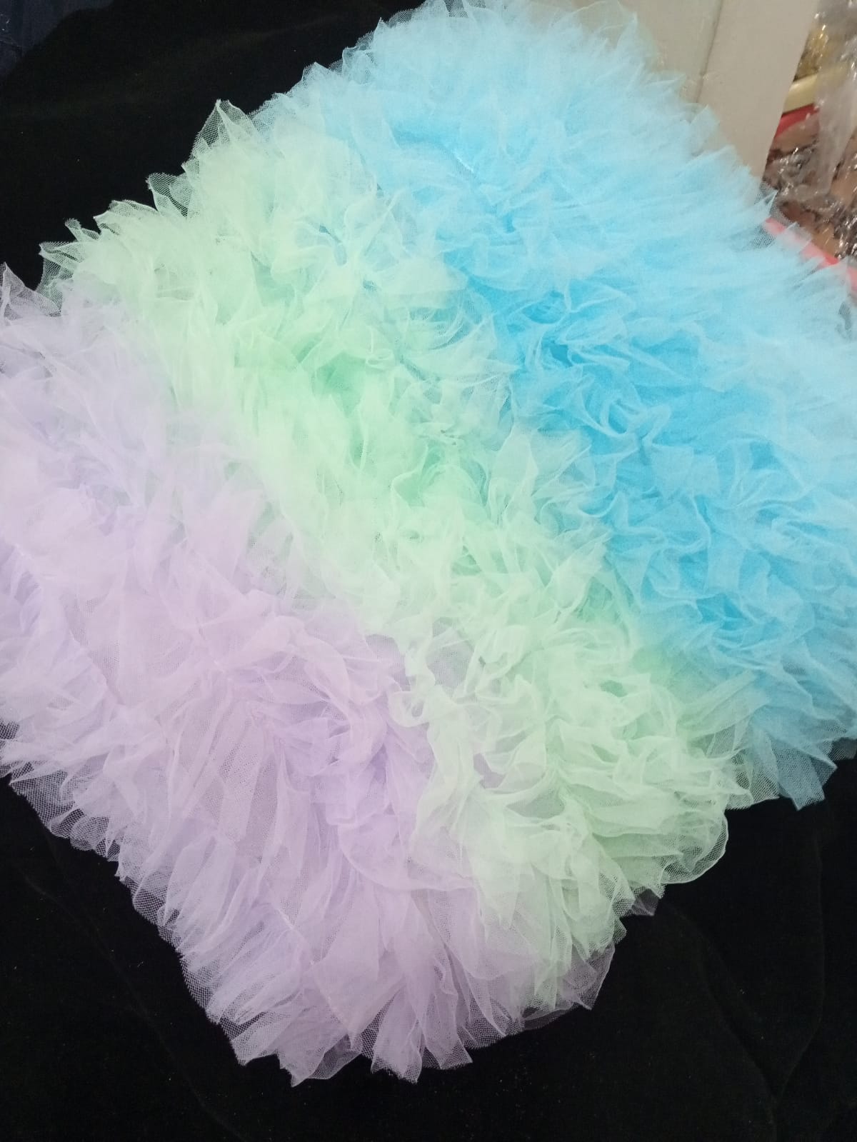 Lightweight Rainbow Tulle Fabric