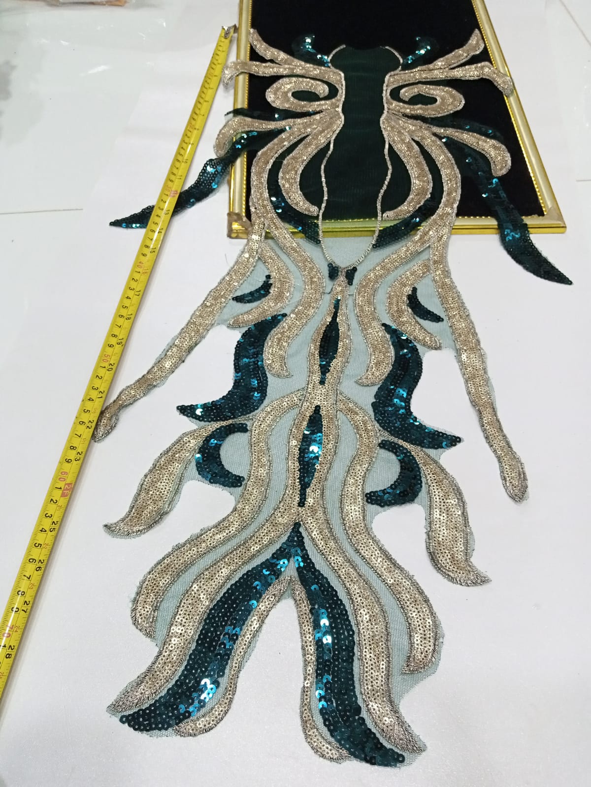 Large Sequin Embroidered Applique