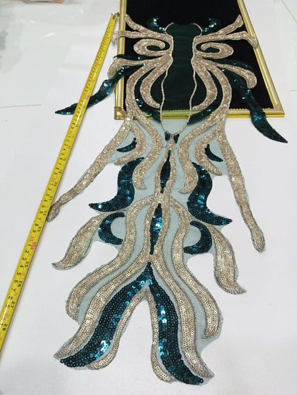 Large Sequin Embroidered Applique