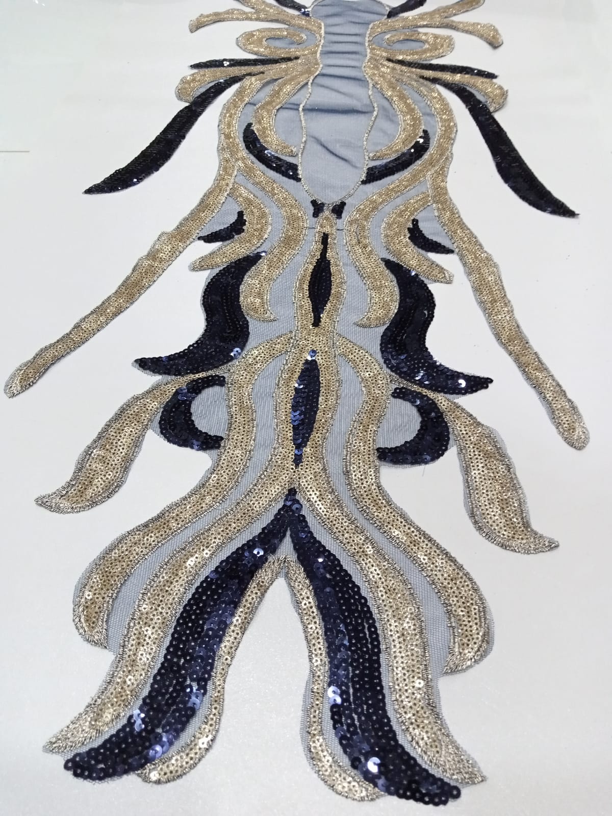 Large Sequin Embroidered Applique