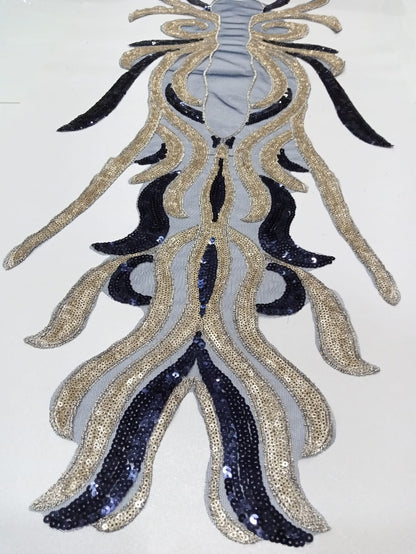 Large Sequin Embroidered Applique