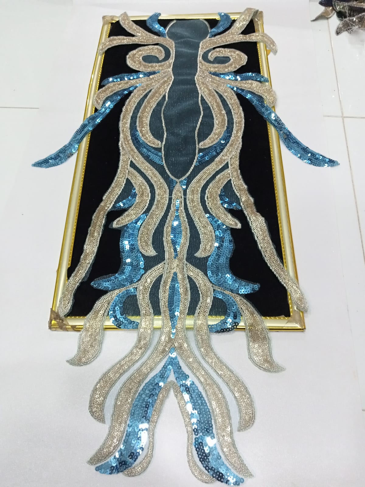 Large Sequin Embroidered Applique