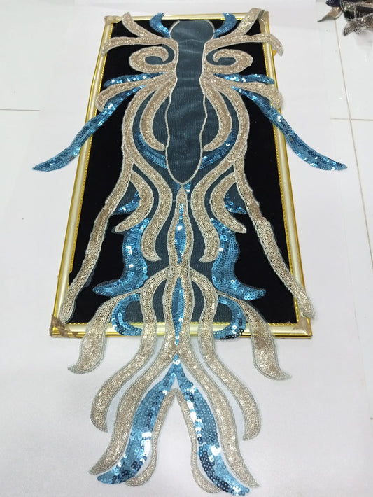 Large Sequin Embroidered Applique